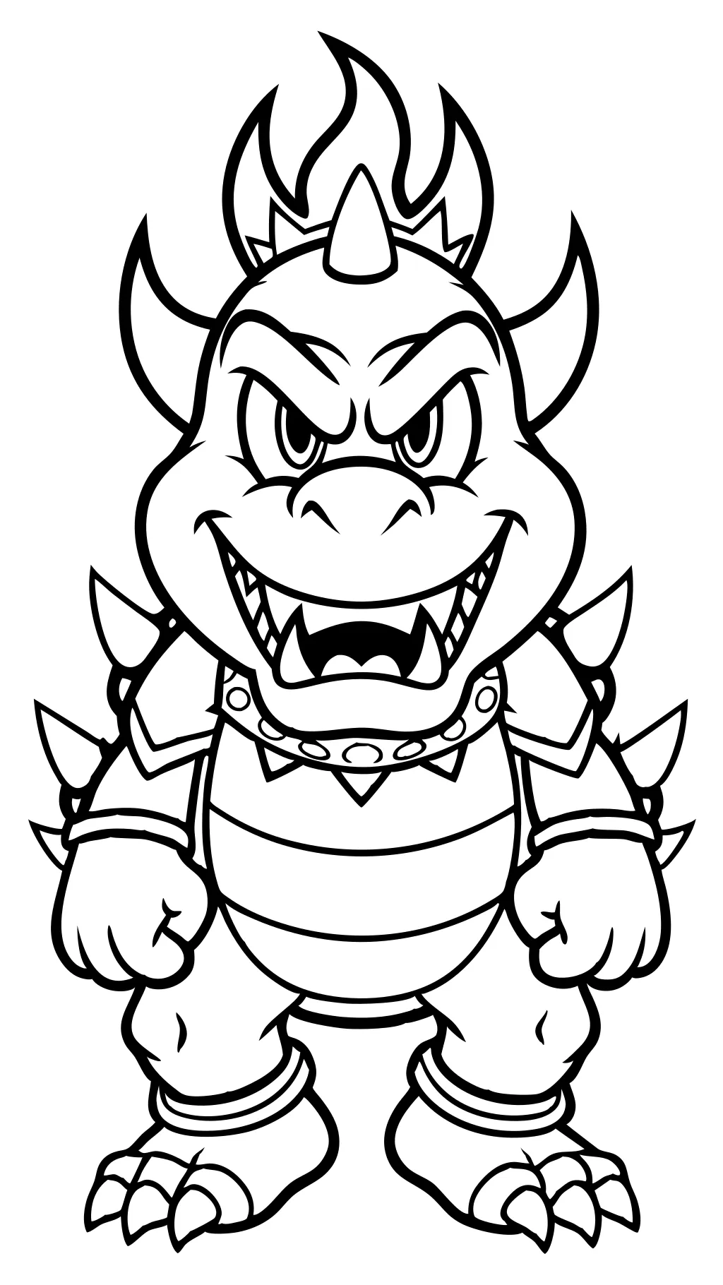 coloring pages bowser